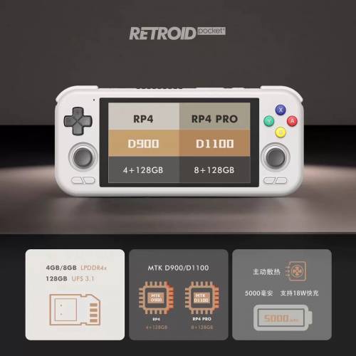 RETROID POCKET 4 Pro 天馬系統 8+128G電子掌上遊戲機🎮