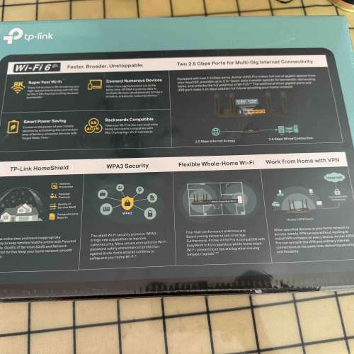 全新 TP-Link Archer AX55 Pro AX3000 2.5G WAN雙頻Wi-Fi 6 路由器