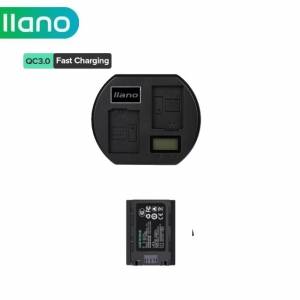 LLANO SONY NP-FZ100 Lithium-Ion Battery Pack With LCD Display Dual USB-C QC3.0