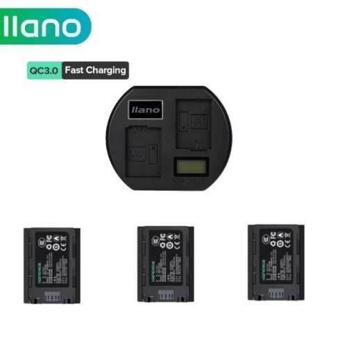 LLANO SONY NP-FZ100 Lithium-Ion Battery Pack With LCD Display Dual USB-C QC3.0