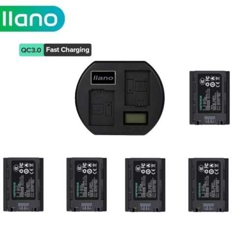 LLANO SONY NP-FZ100 Lithium-Ion Battery Pack With LCD Display Dual USB-C QC3.0