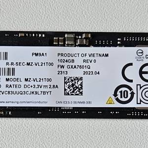 NVMe PM9A1 Samsung 1GB