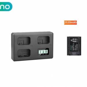 LLANO NP-FZ100  With Three-Bay Battery Charger 代用鋰電池連顯電量三充充電機 (...