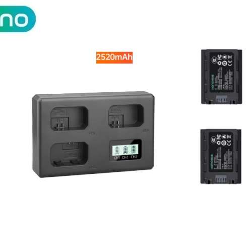 LLANO NP-FZ100  With Three-Bay Battery Charger 代用鋰電池連顯電量三充充電機 (...