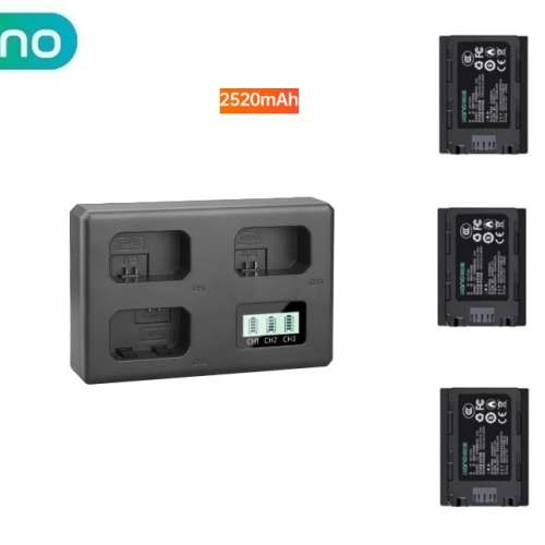 LLANO NP-FZ100  With Three-Bay Battery Charger 代用鋰電池連顯電量三充充電機 (...