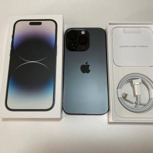 黑色全新全套 iPhone 14 pro 256gb 90日店保 原裝無拆 whatapp 6497 6645 定價