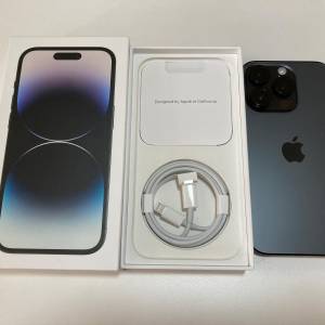 黑色全新全套 iPhone 14 pro 512gb 90日店保 原裝無拆 whatapp 定價 6497 6645 price