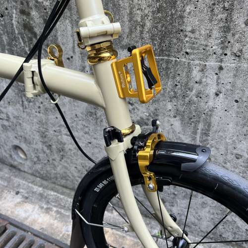 新款 Ruhm rc 7speed C剎 M把 鉻鉬鋼 折叠車 送前後蛙燈 叮叮