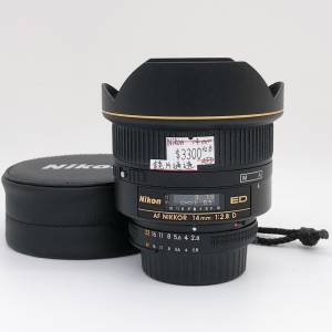 99% New Nikon 14mm F2.8D自動對焦鏡頭, 深水埗門市可購買