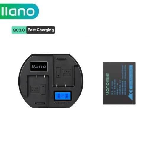 LLANO FujiFilm NP-126S / NP-W126 Lithium-Ion Battery 代用鋰電池連顯電量快充充...