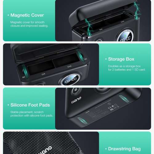 LLANO FujiFilm NP-126S / NP-W126 USB-C 代用鋰電池連雙充快充電機 (1050mAh)