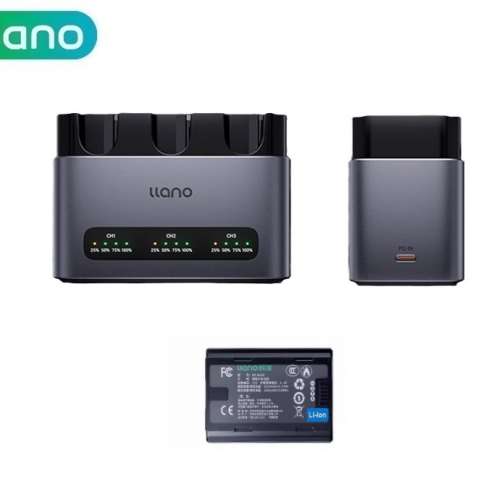 LLANO FujiFilm NP-W235 Rechargeable Lithium-ion Battery With Three-Bay PD/QC30W