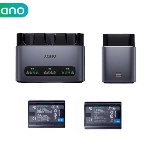 LLANO FujiFilm NP-W235 Rechargeable Lithium-ion Battery With Three-Bay PD/QC30W