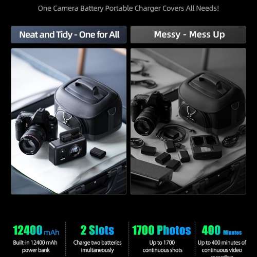 LLANO FujiFilm NP-W235 Fully Decoded Lithium-Ion Battery With 18W Fast Charger