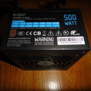 SFX Pccooler GI-FX500 Switching Power Supply 500 Watt 80 Plus Bronze