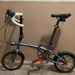 迪卡儂 decathlon btwin 500xs 拆疊單車 公路單車 14寸 彎把