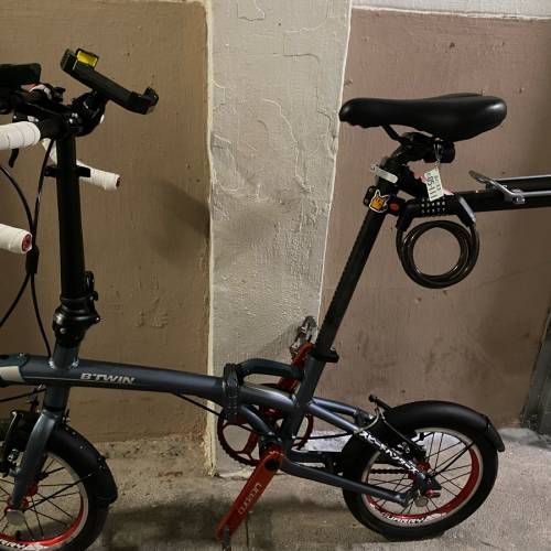 迪卡儂 decathlon btwin 500xs 拆疊單車 公路單車 14寸 彎把