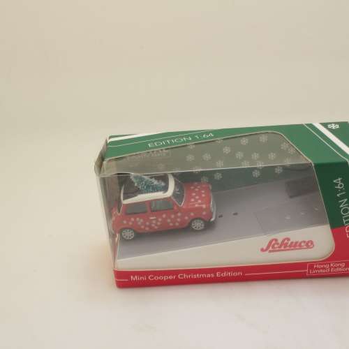 Diecast Schuco 1/64 Mini Cooper Christmas Edition Hongkong