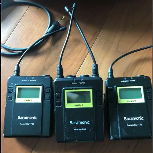 Saramonic UWMIC9-HK RX9+TX9+TX9 一對二無線單反領夾咪