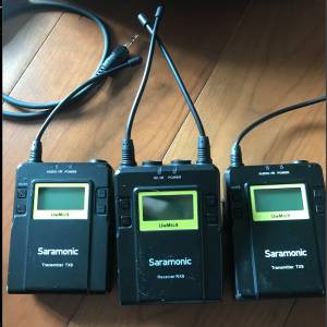 Saramonic UWMIC9-HK RX9+TX9+TX9 一對二無線單反領夾咪