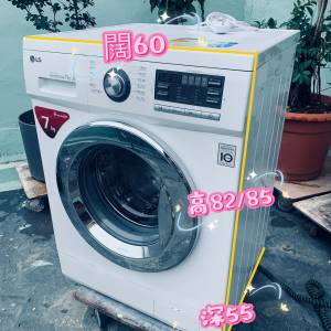 LG 樂金 前置式洗衣機 (7kg, 1000轉/分鐘) WF-N1007MW