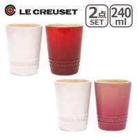 Le Creuset Short Tumbler Pair Set (hand made) 日版 陶器手工杯 (Stoneware, Cer...