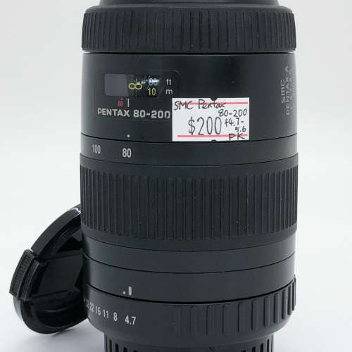 98% New Pentax SMC 80-200mm F4.7-5.6手動鏡頭, 深水埗門市可購買