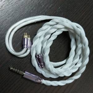 7N單晶銅鍍銀耳機升級線