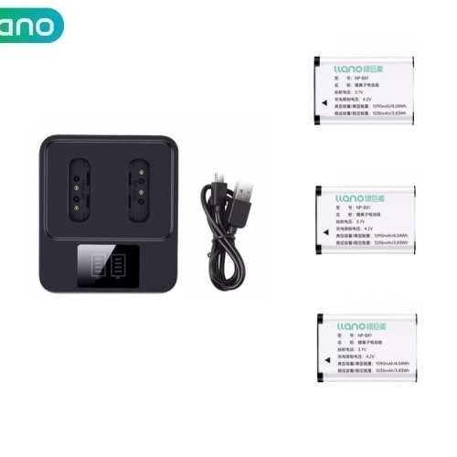LLANO SONY NP-BX1 Rechargeable Lithium-ion Battery With LCD Display Dual USB-C