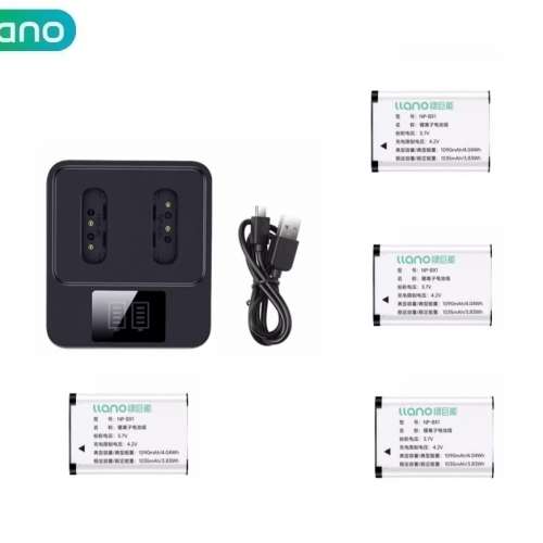 LLANO SONY NP-BX1 Rechargeable Lithium-ion Battery With LCD Display Dual USB-C