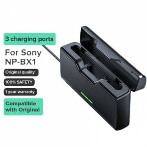 LLANO SONY NP-BX1 Rechargeable Lithium-ion Battery With Three-Bay Charger