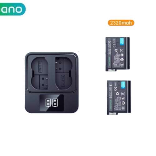 LLANO Nikon EN-EL15  With LCD USB-C Charger 代用鋰電池連顯電量雙充充電機 (232...