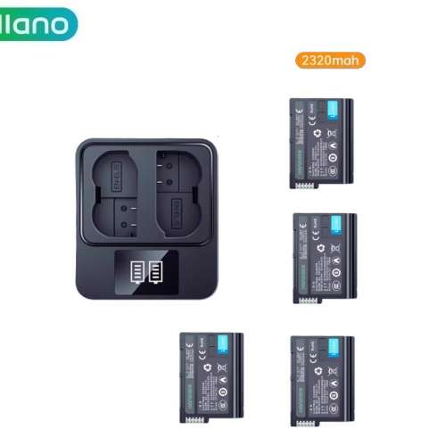 LLANO Nikon EN-EL15  With LCD USB-C Charger 代用鋰電池連顯電量雙充充電機 (232...