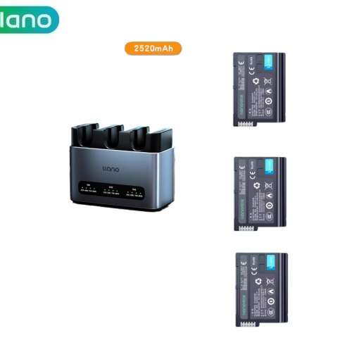 LLANO N-EL15c Rechargeable Lithium-ion Battery With Three-Bay Battery Charger