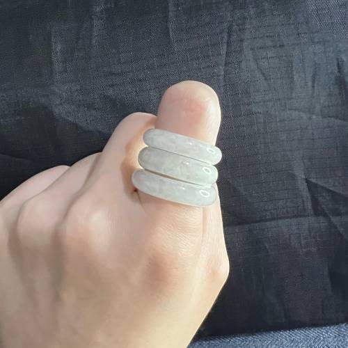 翡翠戒圈A玉白冰18mm、18.3mm、19.9mm 聖誕禮物、新年禮物、生日禮物🎁