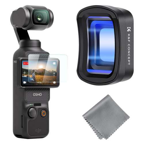 K&F Concept Magnetic 1.2X Anamorphic Filter For DJI Osmo Pocket 3 磁吸1.2X 變...
