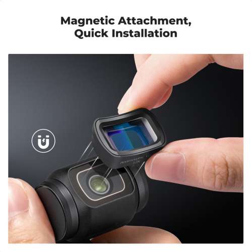 K&F Concept Magnetic 1.2X Anamorphic Filter For DJI Osmo Pocket 3 磁吸1.2X 變...