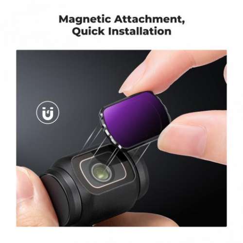K&F Concept Magnetic CPL + ND16+ ND64 + ND256 For DJI Osmo Pocket 3 偏光、減光...