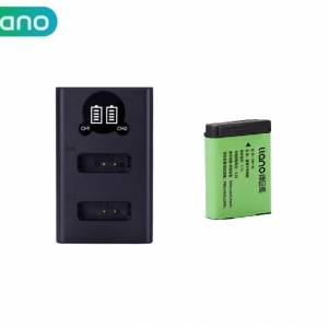 LLANO NB-13L Rechargeable Lithium-ion Battery With LCD Display Dual Charger