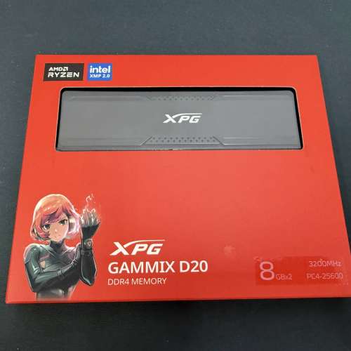 ADATA D20 DDR4 3200 CL16 8GBX2 共16GB