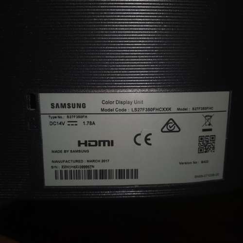 Samsung 27” LED Monitor