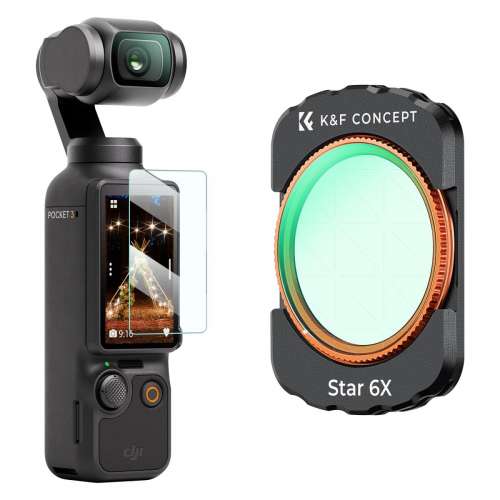 K&F Concept 6 Points Cross Screen Filter For DJI Osmo Pocket 3 磁吸六星星光濾鏡