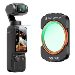 K&F Concept 6 Points Cross Screen Filter For DJI Osmo Pocket 3 磁吸六星星光濾鏡
