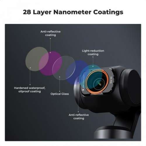 K&F Concept 6 Points Cross Screen Filter For DJI Osmo Pocket 3 磁吸六星星光濾鏡