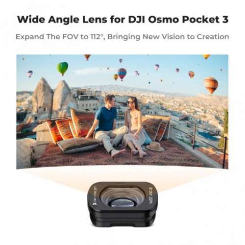 K&F Concept Magnetic Wide-angle Filter For DJI Osmo Pocket 3 磁吸增廣角濾鏡