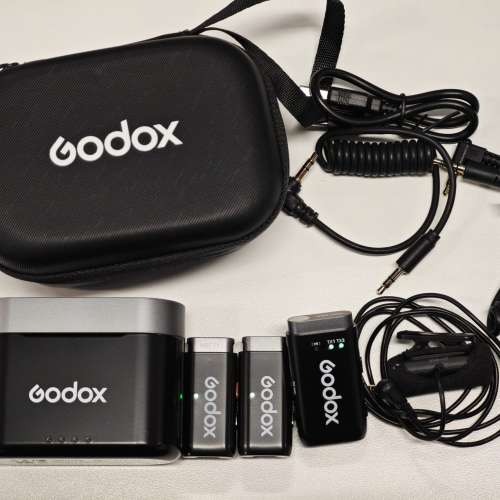 95%新 Godox 神牛 WEC-S Kit 2 無線一拖二 相機收音咪Set 送Sony ECM-LV1夾咪 支援...