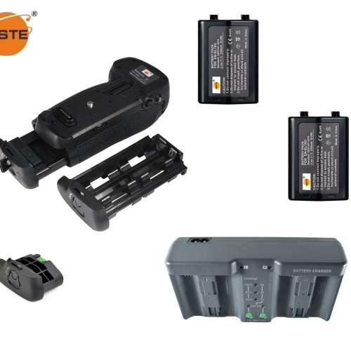 DSTE MB-D18 Vertical Battery Grip With EN-E18D Battery, MH-26 Smart Charger