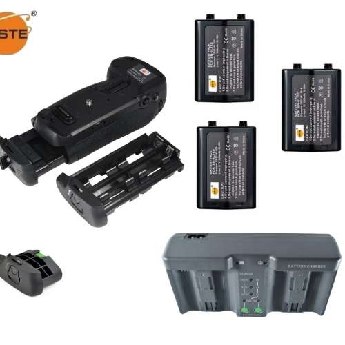 DSTE MB-D18 Vertical Battery Grip With EN-E18D Battery, MH-26 Smart Charger