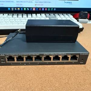 TPlink SG108PE 交換機 8口 千兆 POE 小型