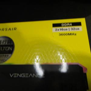 全新 海盜船 VENGEANCE RGB RS D4-3600 16GBx2